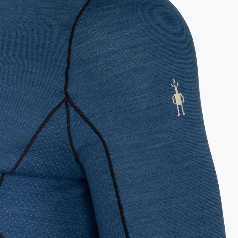 Pánská termoakční mikina Smartwool Merino Sport Crew laguna blue/deep navy 3