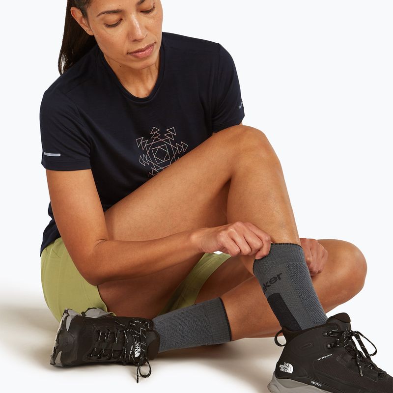 Icebreaker dámské ponožky Merino Hike+ Medium Crew obsidian/black 4