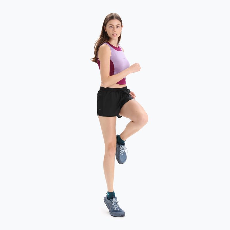 Dámské termoregulační tričko icebreaker Zoneknit Cropped Bra-Tank purple gaze 5