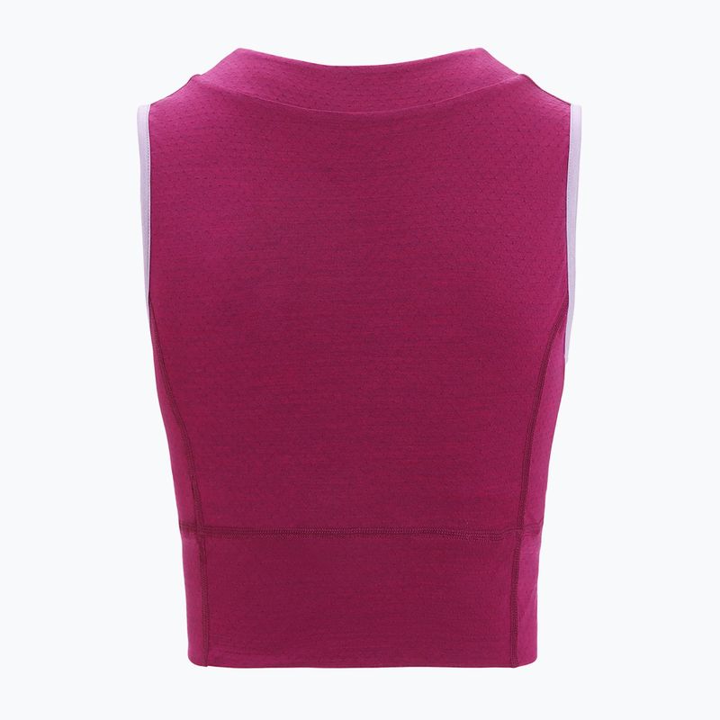 Dámské termoregulační tričko icebreaker Zoneknit Cropped Bra-Tank purple gaze 7
