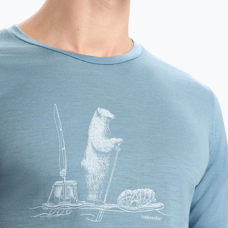 Pánské termotriko Icebreaker Tech Lite II Polar Paddle modré IB0A56NA7301 4