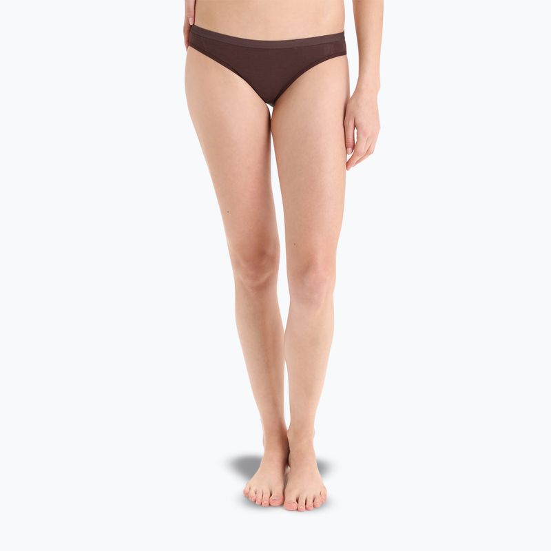 Dámské spodní termo prádlo Icebreaker Siren Bikini umber 3