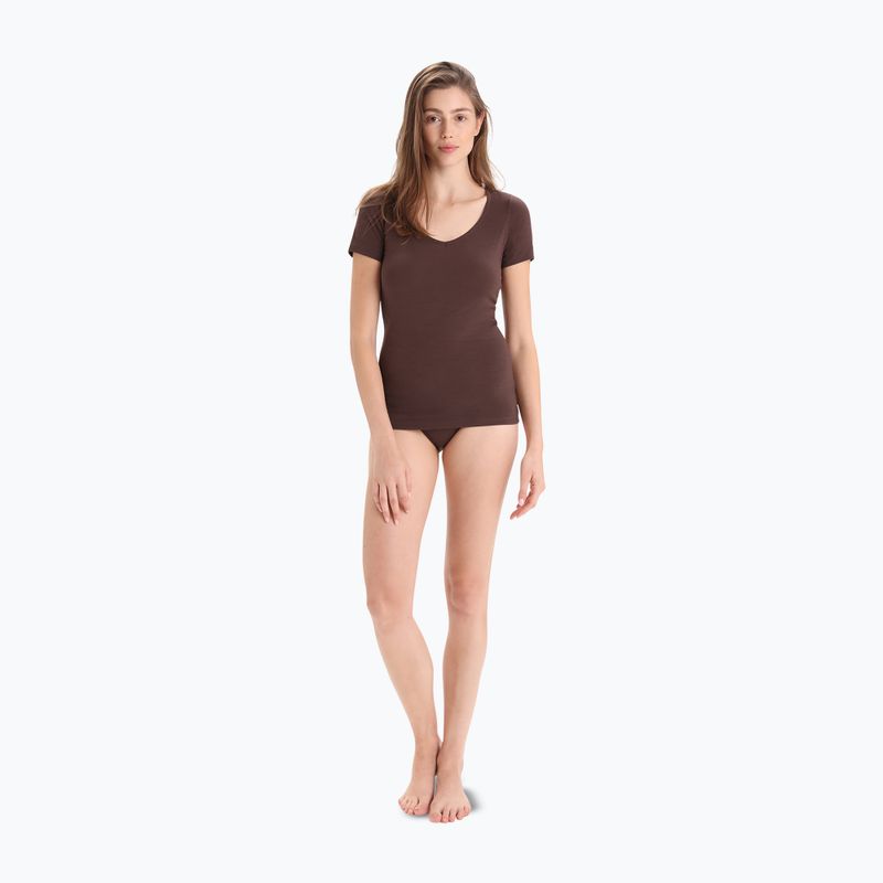 Dámské spodní termo prádlo Icebreaker Siren Bikini umber 4