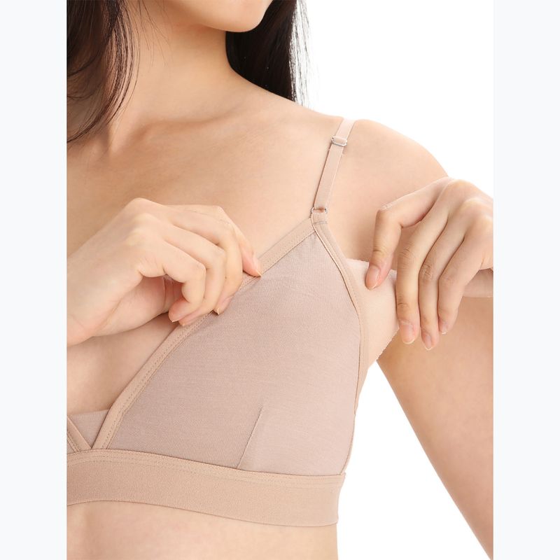 Termoaktivní sportovní podprsenka icebreaker Merino 150 Siren Bra Inserts praline 9