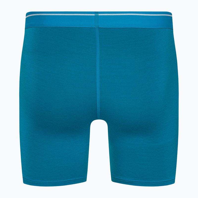 Pánské termální boxerky Icebreaker Anatomica Geo Blue 103029 2