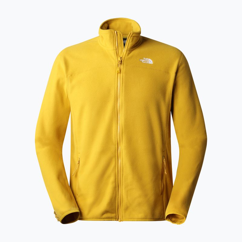 Pánská fleecová mikina The North Face 100 Glacier FZ yellow NF0A5IHQH9D1