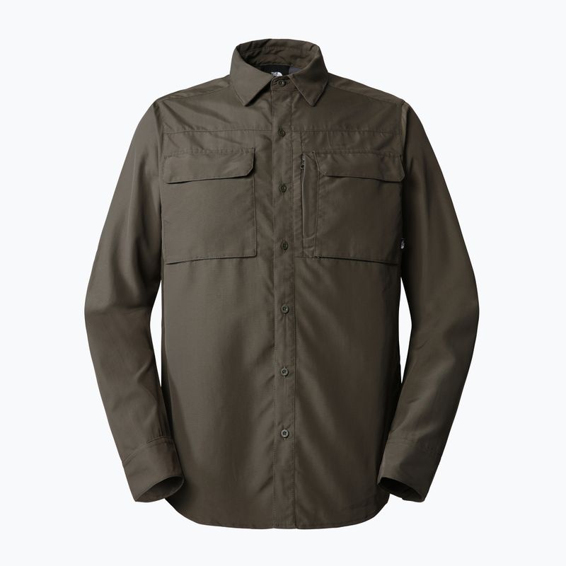 Pánská turistická košile The North Face Sequoia LS zelená NF0A4T1821L1