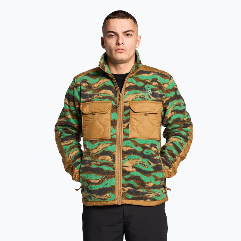 Pánská trekingová mikina The North Face Royal Arch FZ hnědá a zelená NF0A7UJBIOO1