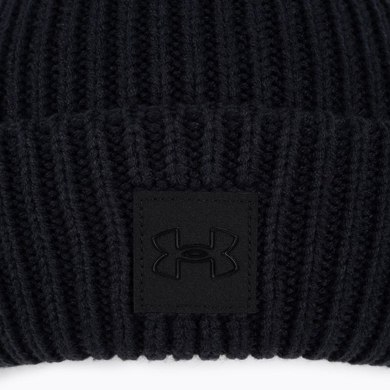 Under Armour dámská zimní čepice Halftime Ribbed Pom černá 4