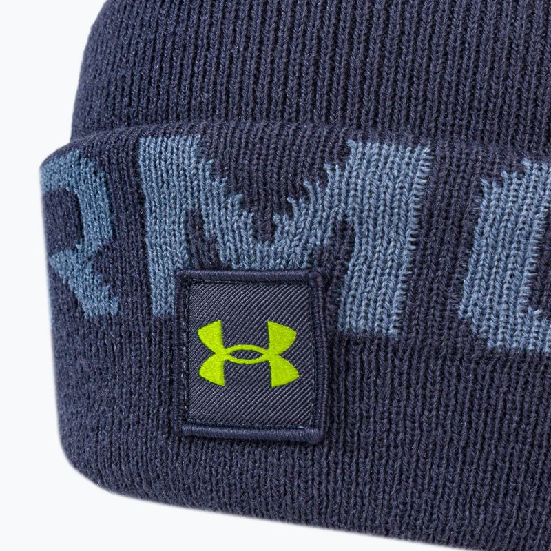 Under Armour pánská zimní čepice Ua Halftime Fleece Pom navy blue 1373093 3
