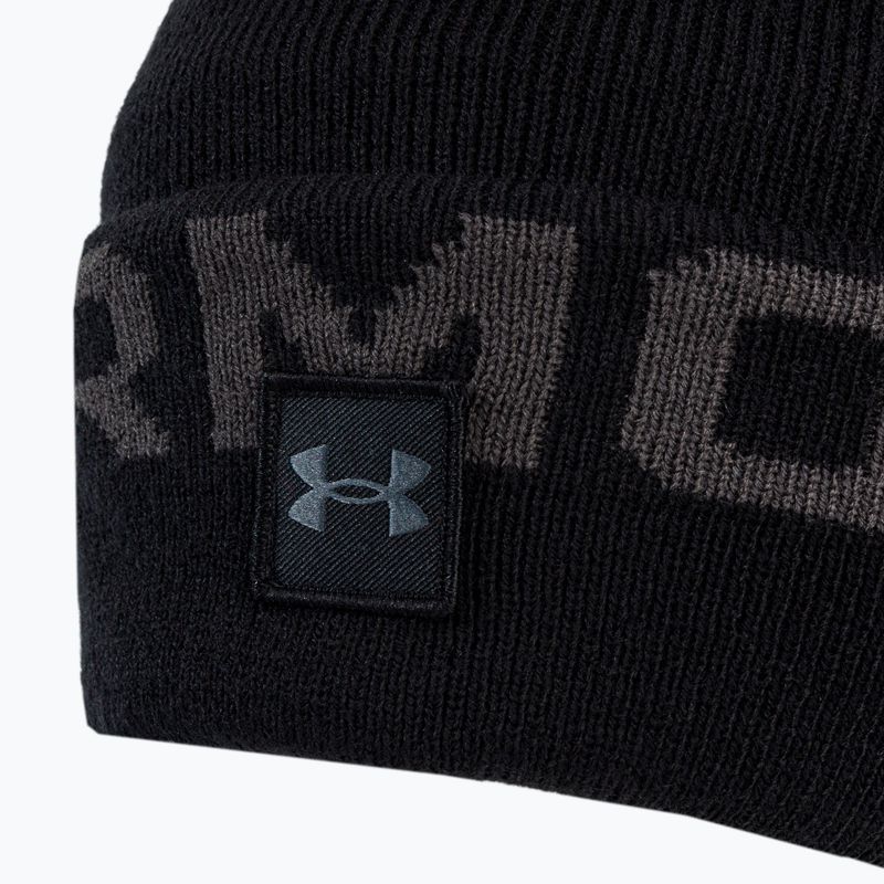 Under Armour pánská zimní čepice Ua Halftime Fleece Pom black 1373093 3
