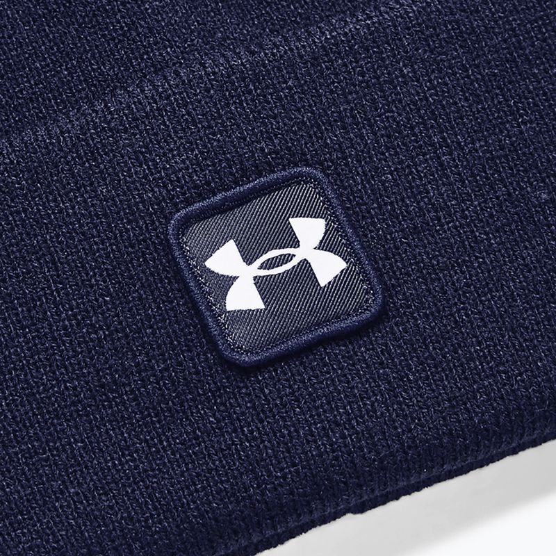 Zimní čepice Under Armour Halftime Cuff midnight navy/white 2