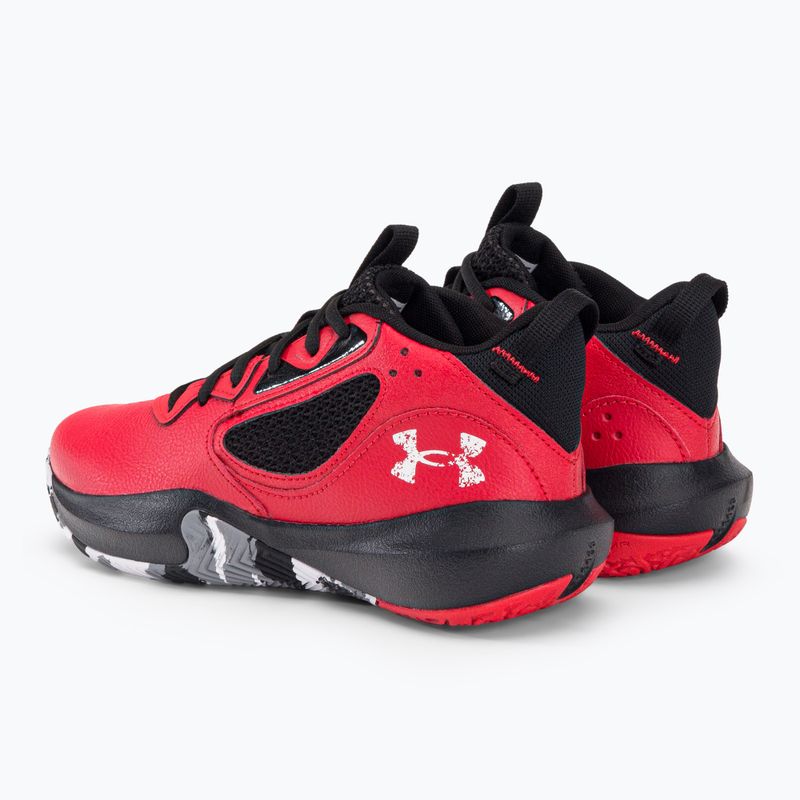 Under Armour GS Lockdown 6 dětská basketbalová obuv červená 3025617 3