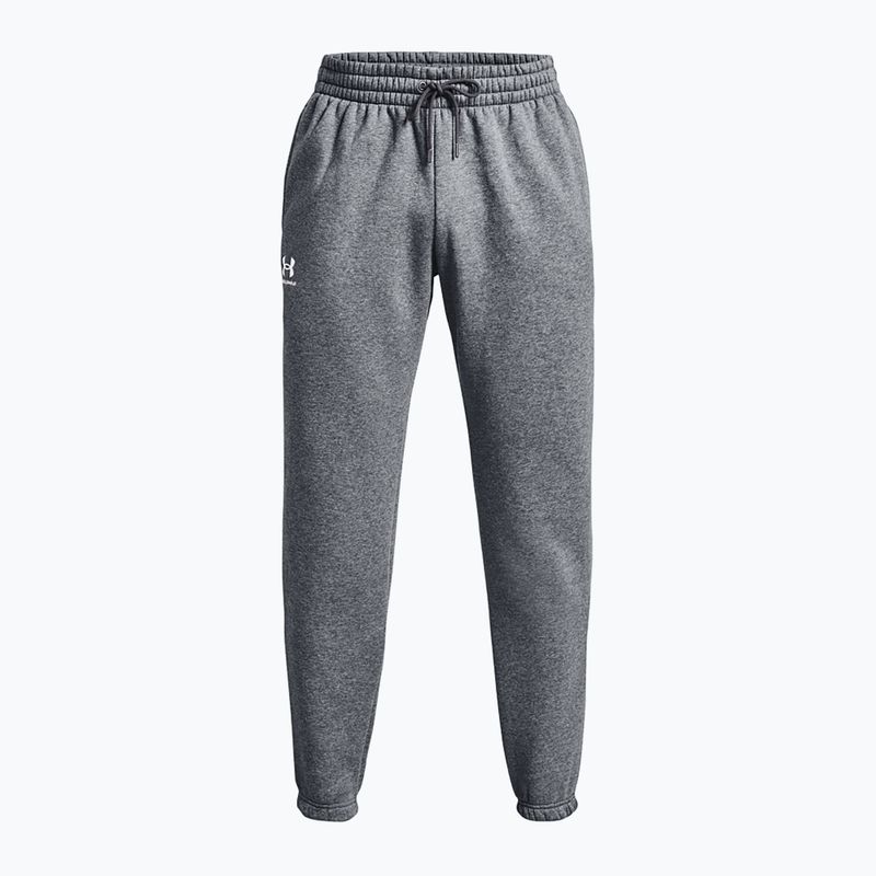 Pánské sportovní kalhoty  Under Armour Essential Fleece Joggers pitch gray medium heather/white 5