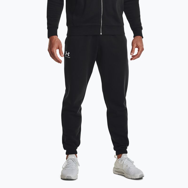 Pánské sportovní kalhoty  Under Armour Essential Fleece Joggers black/white