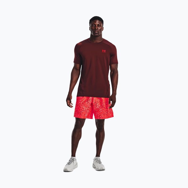 Pánské tréninkové tričko Under Armour HeatGear Armour Fitted bordó 1361683 5