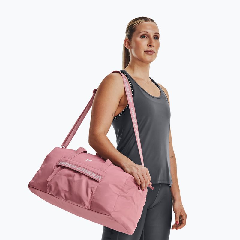 Dámská tréninková taška Under Armour Favorite Duffle 30 l pink elixir/white 7