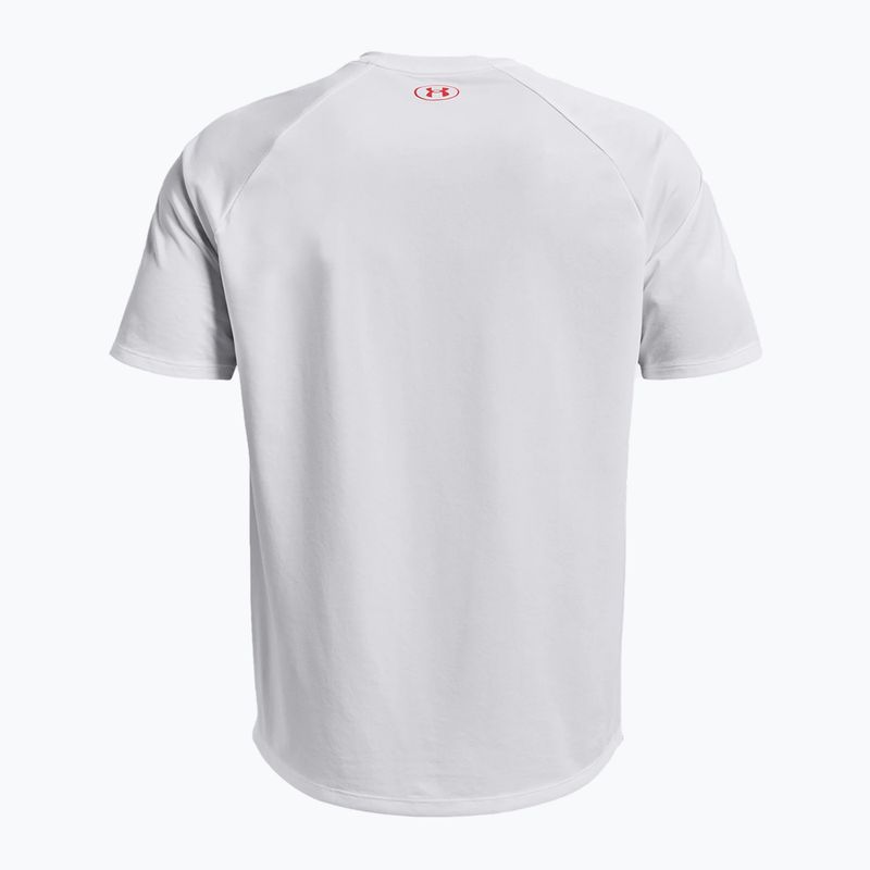 Under Armour Tech Fade pánské tréninkové tričko červeno-bílé 1377053 4