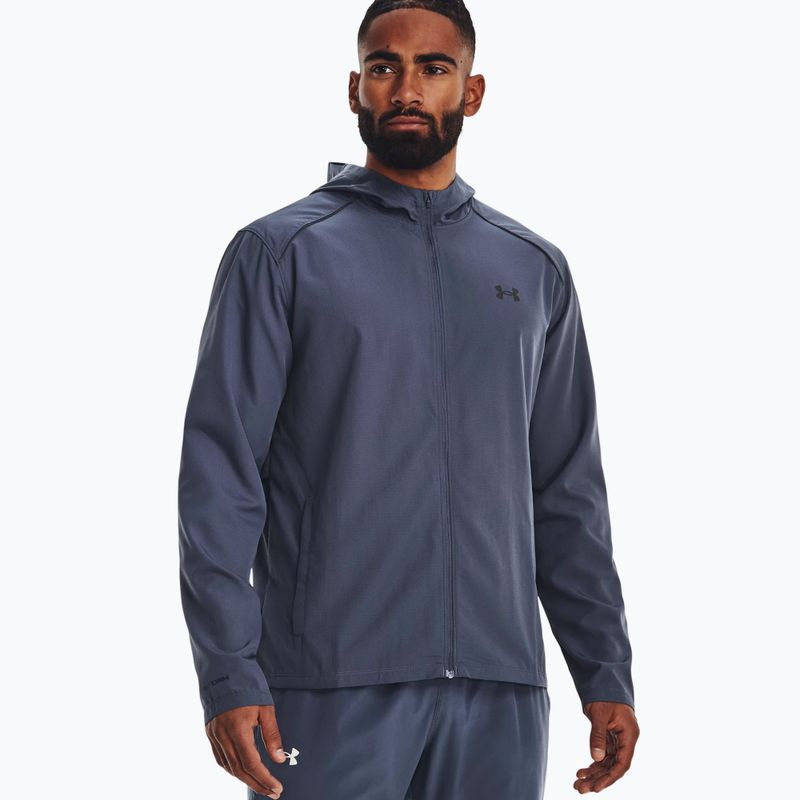 Pánská běžecká bunda Under Armour Storm Run s kapucí Blue 1376795 6