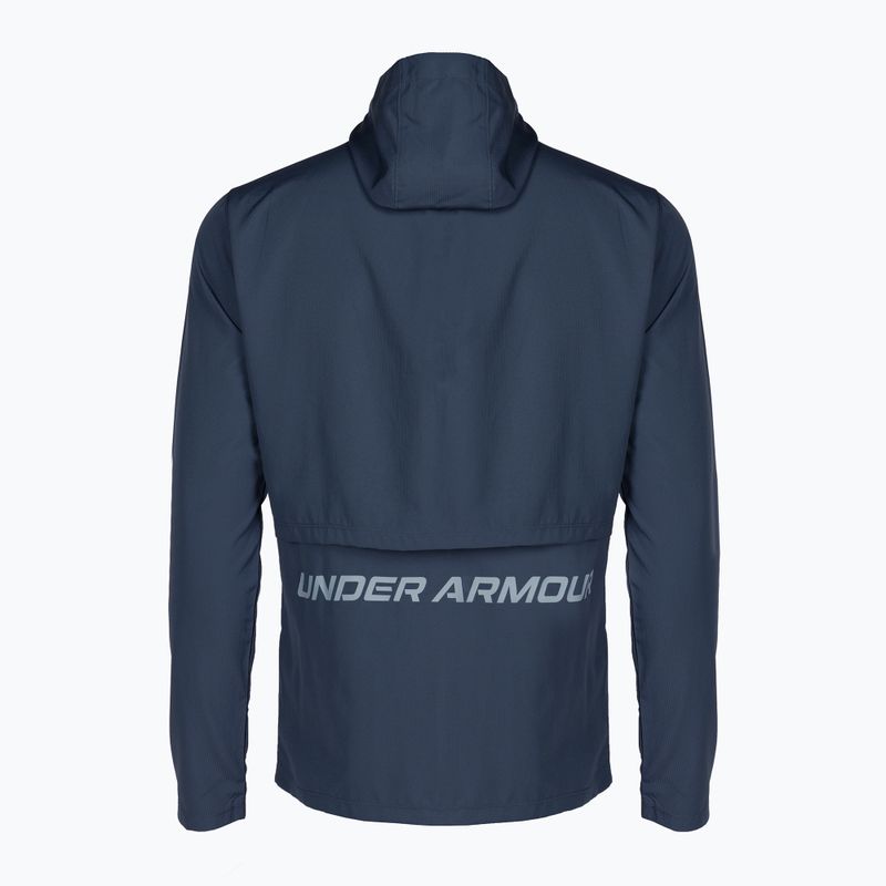 Pánská běžecká bunda Under Armour Storm Run s kapucí Blue 1376795 2