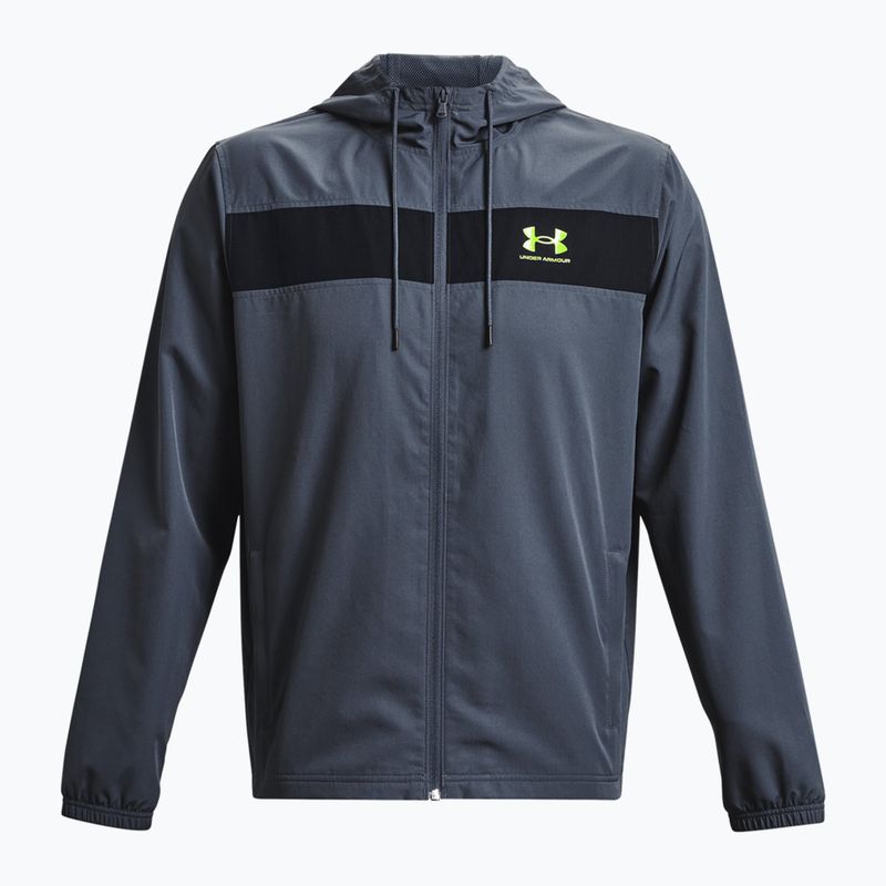 Under Armour Sportstyle Windbreaker šedá pánská tréninková bunda 1361621-044