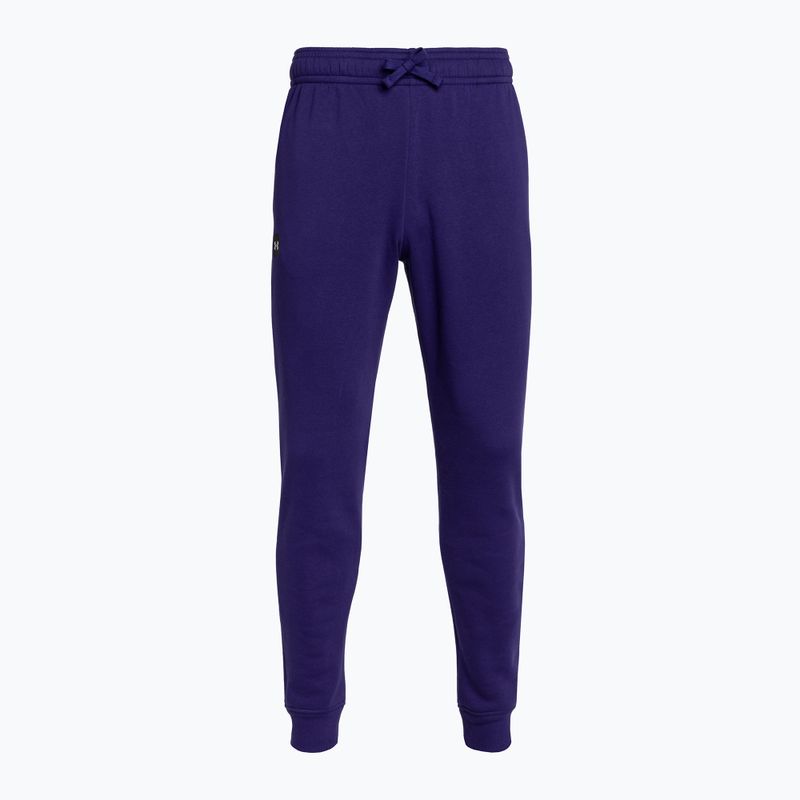 Under Armour pánské tréninkové kalhoty Rival Fleece Joggers navy blue 1357128 3