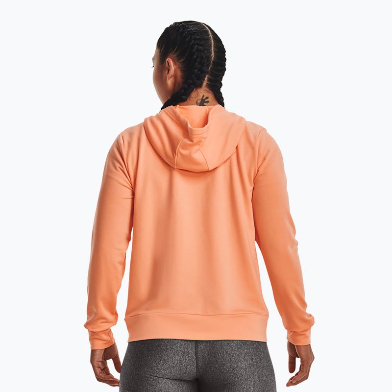 Dámská tréninková mikina Under Armour Rival Terry FZ Hoodie orange 1369853-868 2