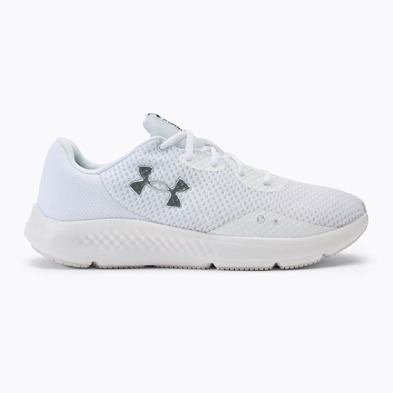 Pánské běžecké boty  Under Armour Charged Pursuit 3 white/white/metallic silver 2