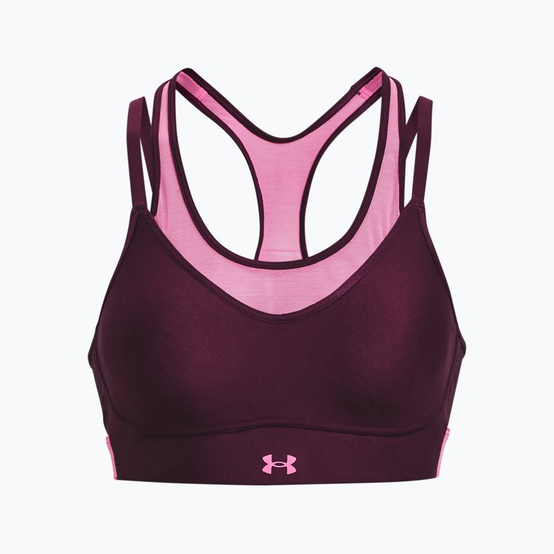 Under Armour Infinity Mesh Low fialová fitness podprsenka 1376886-572