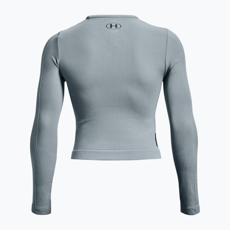 Under Armour Rush Seamless šedý dámský tréninkový dres s dlouhým rukávem 1373930 4