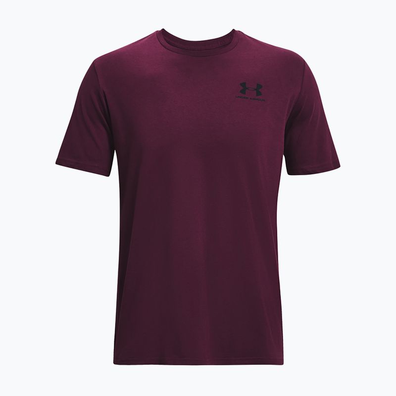 Pánské tričko Under Armour Sportstyle Left Chest purple stone/black 5