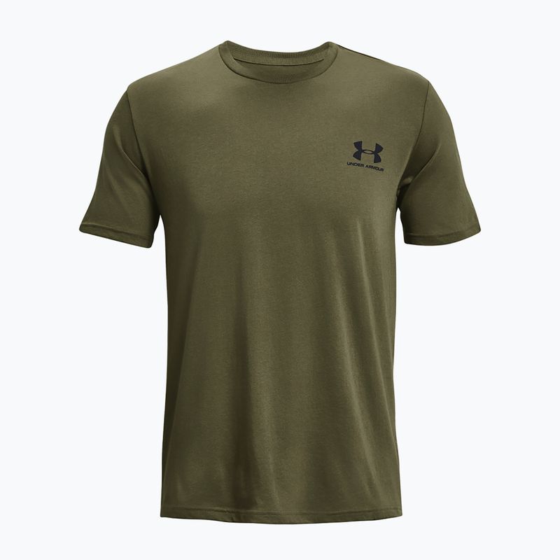 Pánské tričko Under Armour Sportstyle Left Chest marine green/black 4