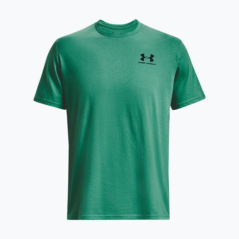 Pánské tričko Under Armour Sportstyle Left Chest birdie green/black