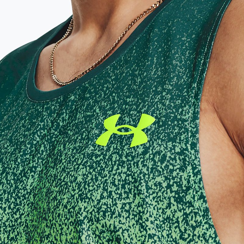 Pánské běžecké tílko Under Armour Rush Cicada Singlet green 1377314 3