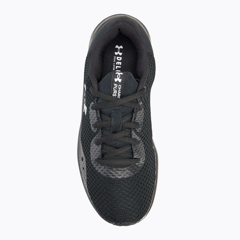 Dámské běžecké boty  Under Armour Charged Pursuit 3 black/black/metallic silver 5