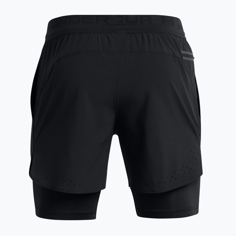 Pánské kraťasy  Under Armour Peak Woven 2in1 black/black 7