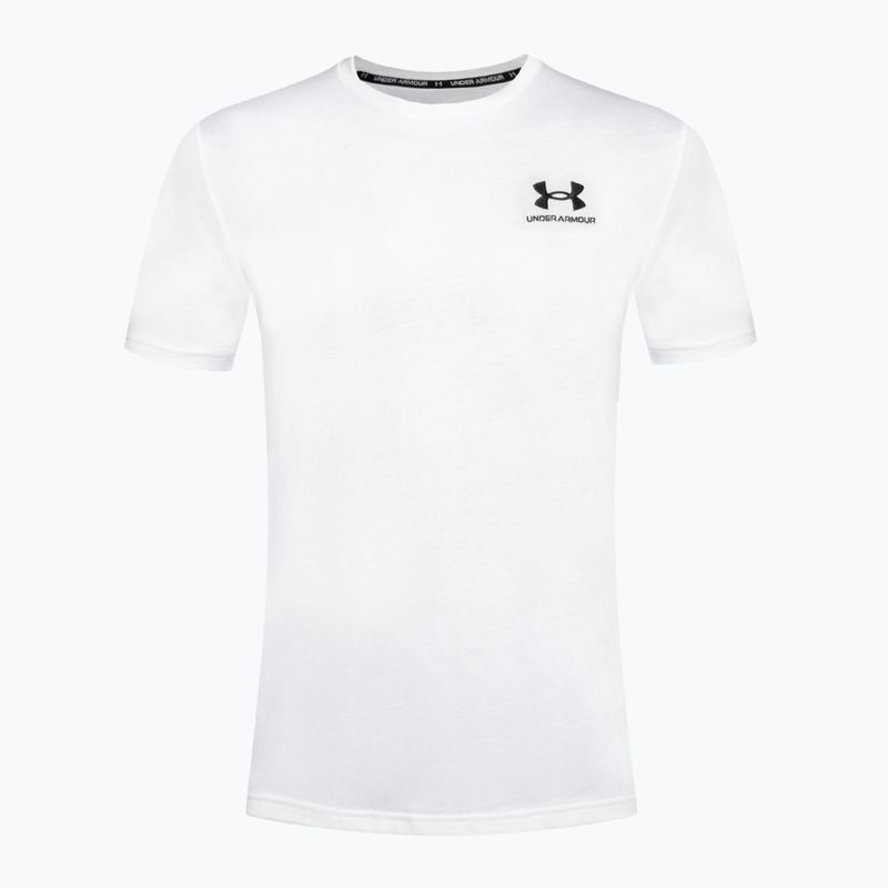 Pánské tričko Under Armour Logo Emb Heavyweight T-shirt white/black 5