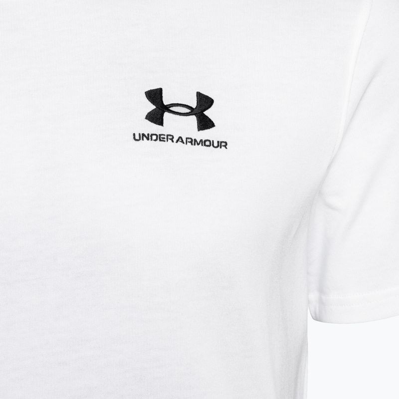 Pánské tričko Under Armour Logo Emb Heavyweight T-shirt white/black 7