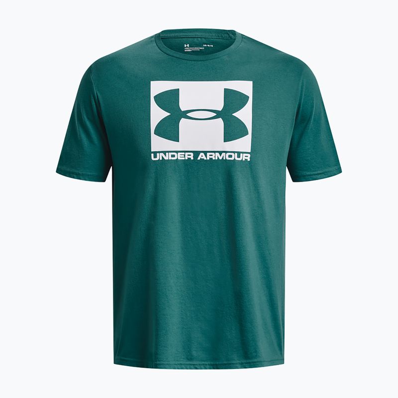Pánské tričko Under Armour Boxed Sportstyle coastal teal/white 4