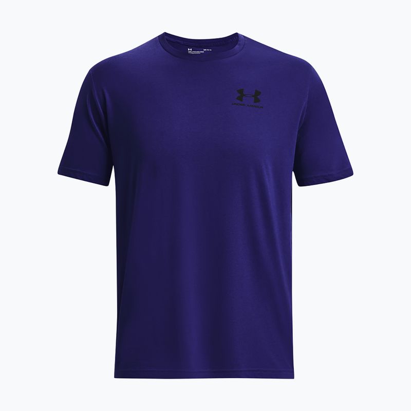 Pánské tričko Under Armour Sportstyle Left Chest sonar blue/black 3