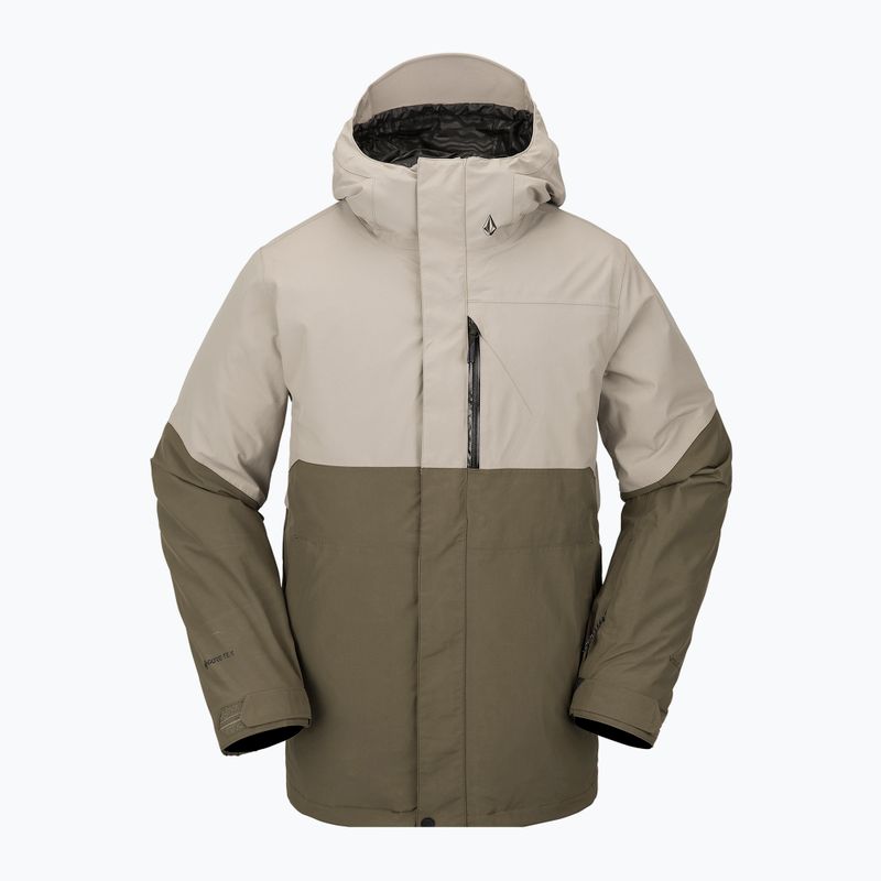 Pánská snowboardová bunda Volcom L Ins Gore-Tex hnědo-béžová G0452302 4