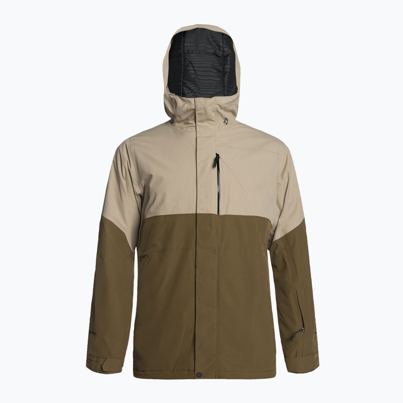 Pánská snowboardová bunda Volcom L Ins Gore-Tex hnědo-béžová G0452302