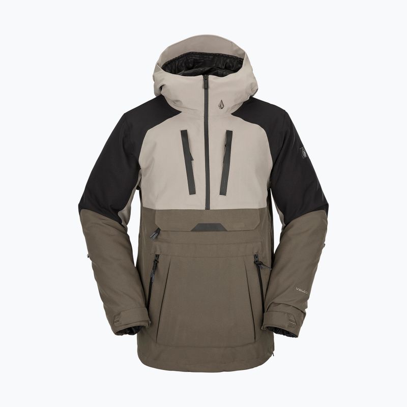 Pánská snowboardová bunda Volcom Brighton Pullover brown/black G0652315