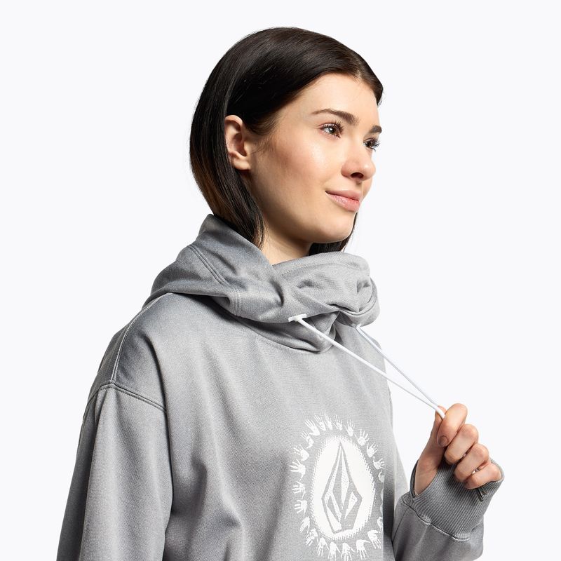 Dámská mikina Volcom Spring Shred Hoody šedá H4152303 5