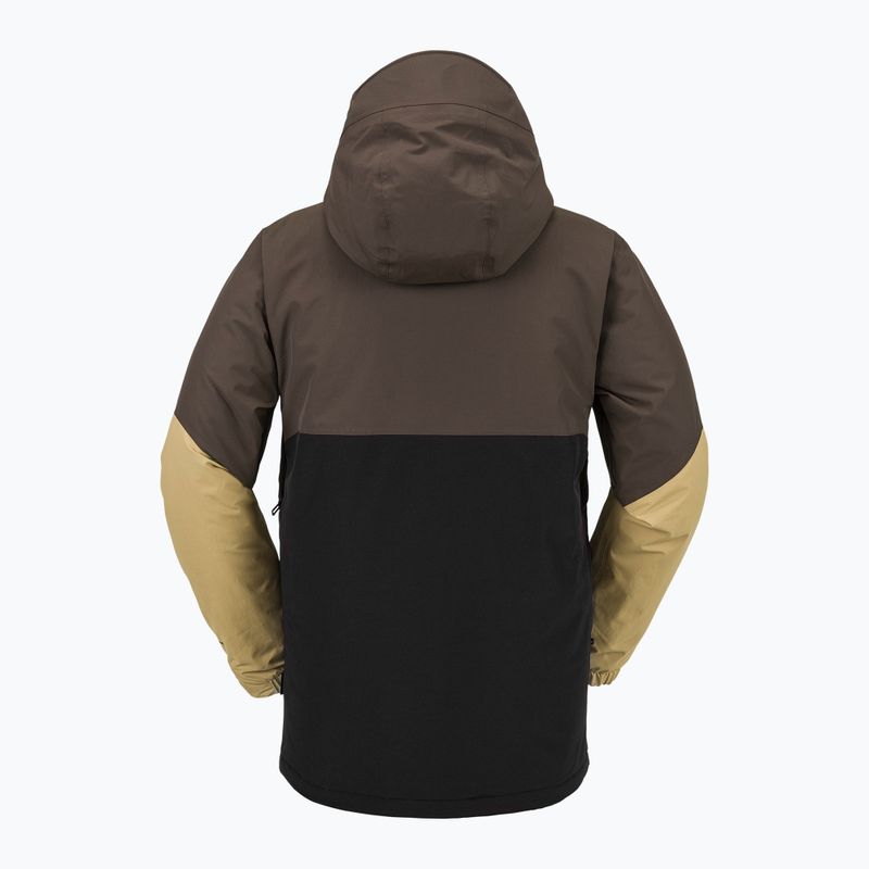 Pánská snowboardová bunda Volcom L Ins Gore-Tex brown 2