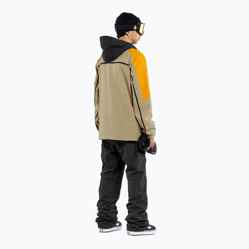 Pánská snowboardová bunda Volcom Brighton Pullover gold 2