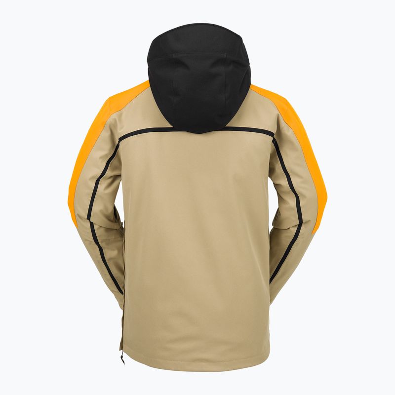 Pánská snowboardová bunda Volcom Brighton Pullover gold 9