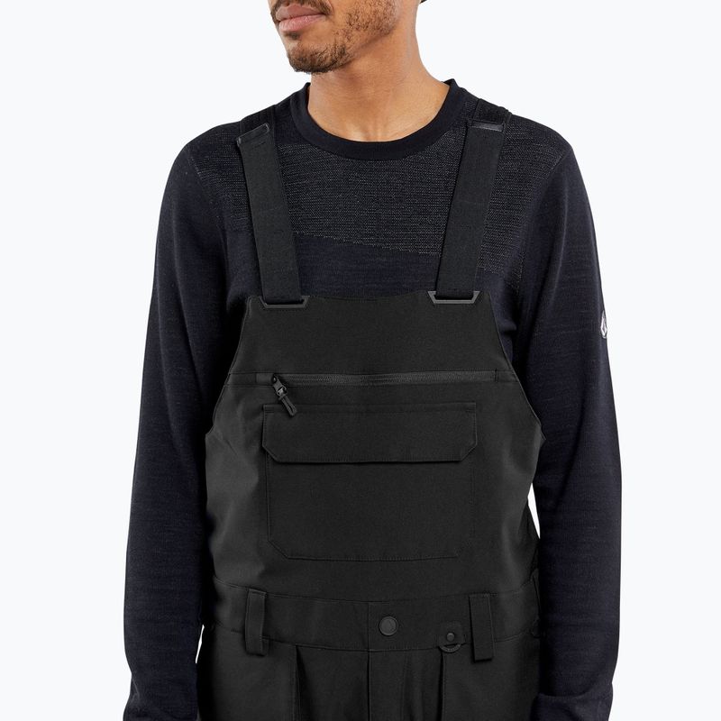 Pánské snowboardové kalhoty Volcom Roan Bib Overall black 3