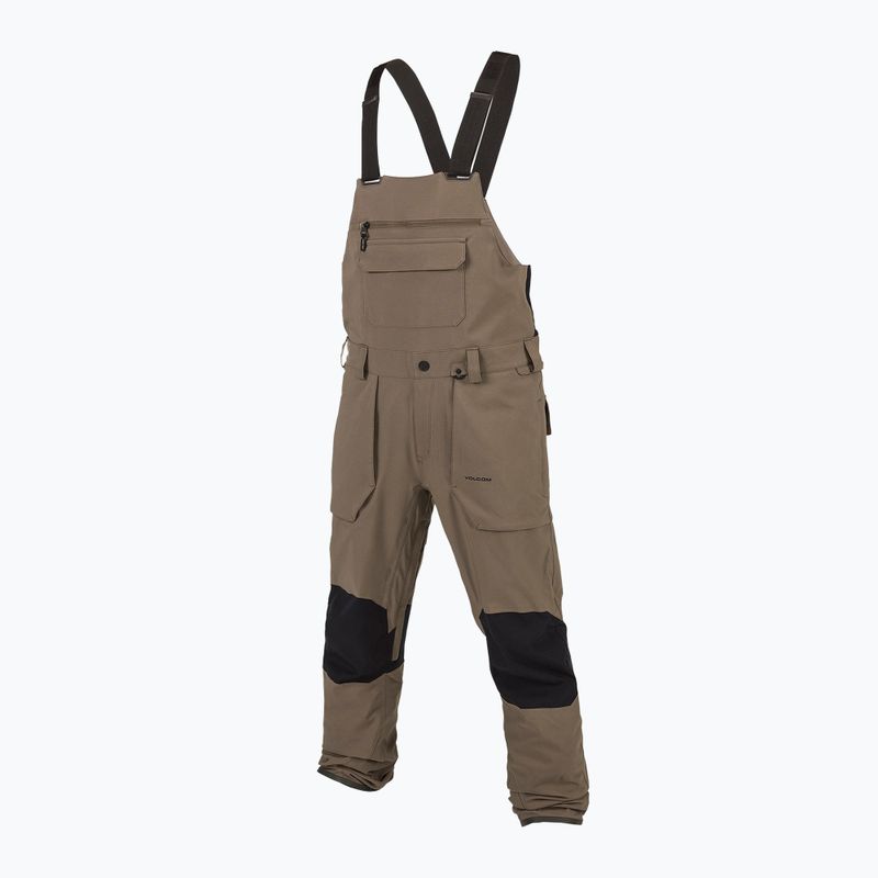 Pánské snowboardové kalhoty Volcom Roan Bib Overall teak