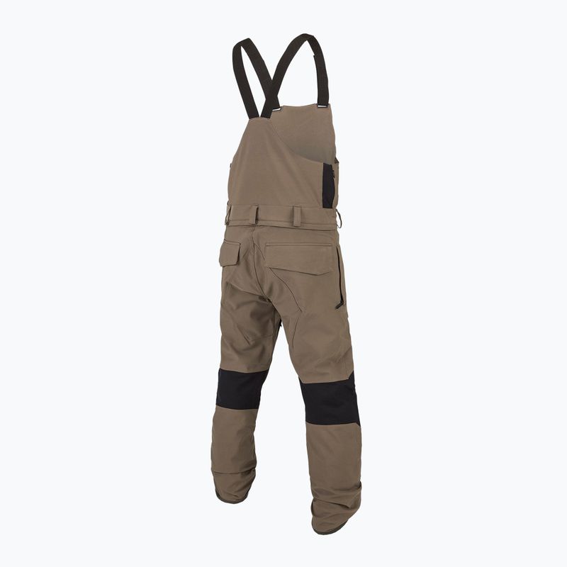 Pánské snowboardové kalhoty Volcom Roan Bib Overall teak 2